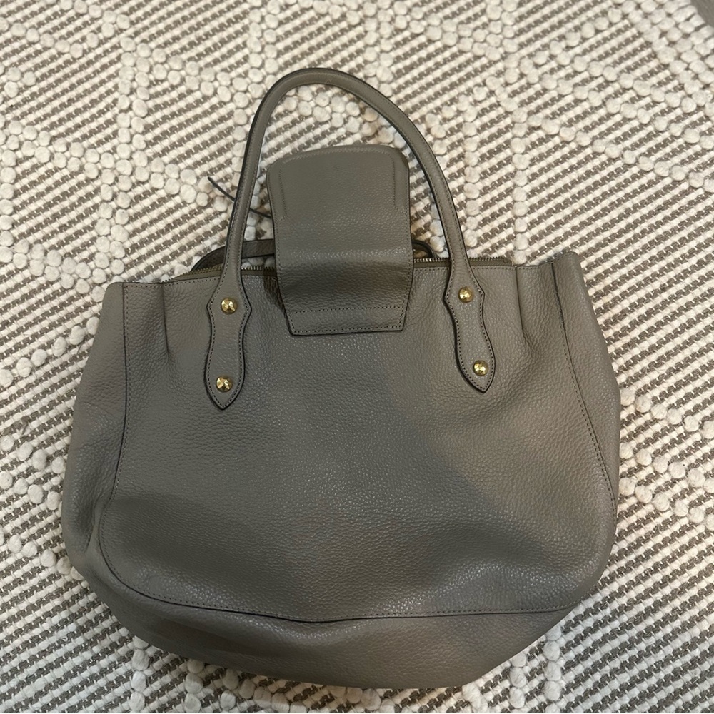 ANNABEL INGALL Beautiful Gray Leather Purse - Picture 4 of 8